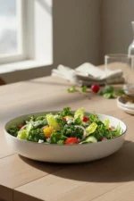 24 Cm Derin GÜMÜŞ Porselen Salata Kasesi
