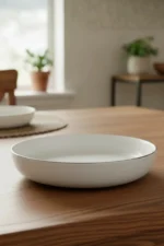 24 Cm Derin GÜMÜŞ Porselen Salata Kasesi - Görsel 5