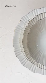 Timeless Elegance Yemek Takımı 24 Parça Gerçek Altın Lüks Modern