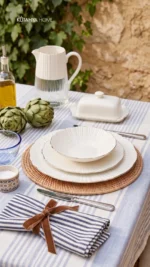 Timeless Elegance Yemek Takımı 24 Parça Gerçek Altın Lüks Modern - Görsel 5