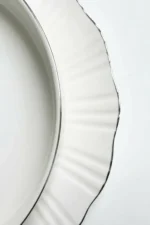24 Cm Derin GÜMÜŞ Porselen Salata Kasesi - Görsel 4