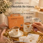 2 Kişilik Porselen Türk Kahvesi Fincanı Takımı DELICE