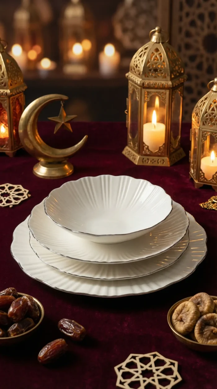 Timeless Elegance Yemek Takımı 24 Parça Gümüş Lüks Modern - Görsel 2