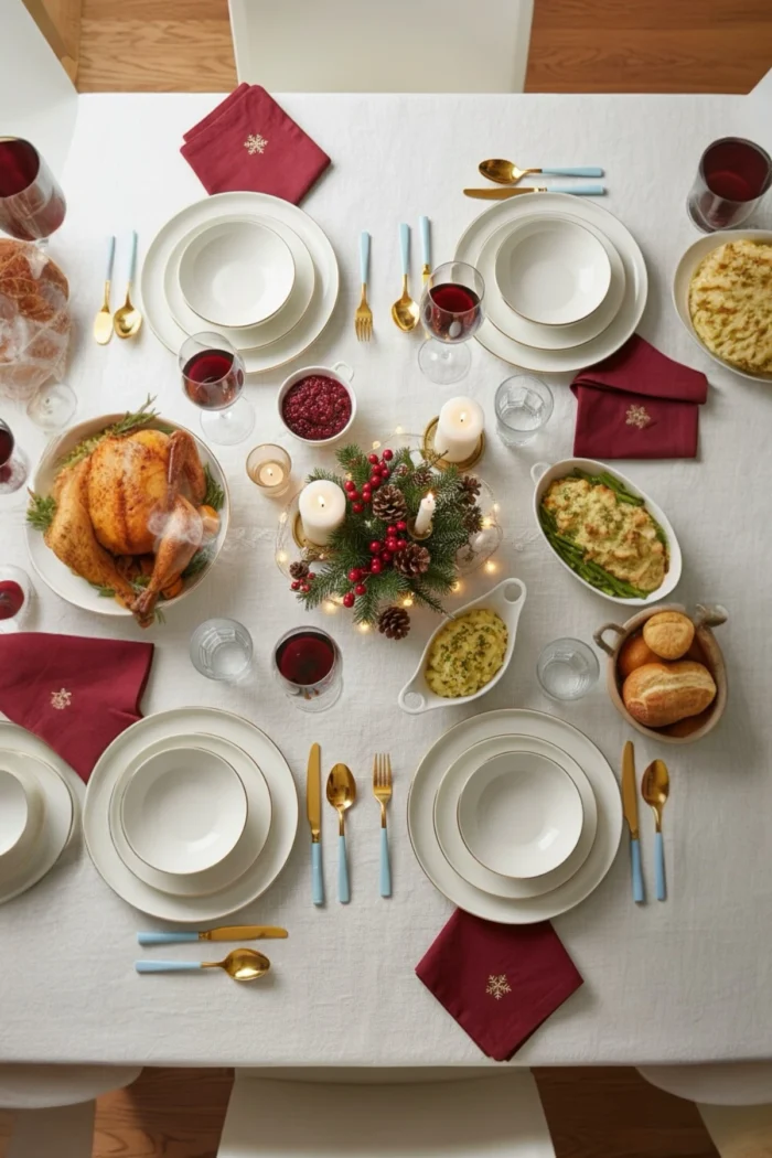 Lüks Altın Yaldız File Desenli Modern Porselen Yemek Takımı 24 parça 6 Kişilik Timeless Design - Görsel 5