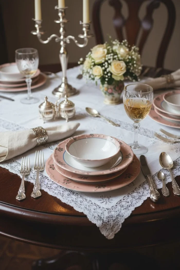 Liora 24 Parça Rustik Çiçek Desen Yemek Takımı - Görsel 5