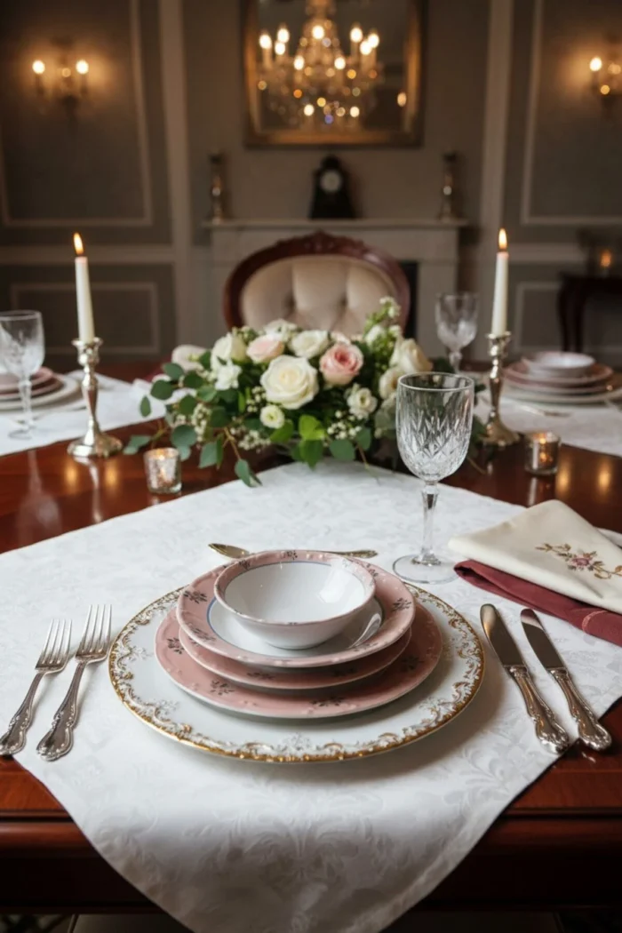 Liora 24 Parça Rustik Çiçek Desen Yemek Takımı - Görsel 6