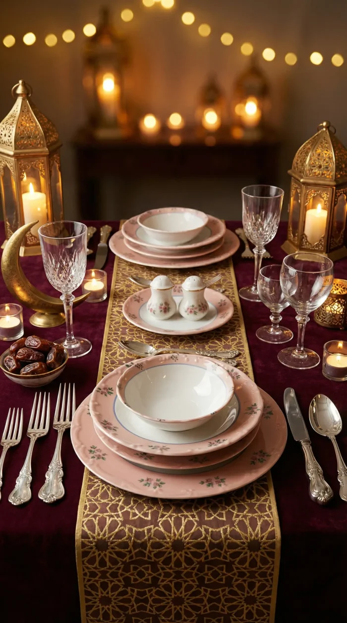 Liora 24 Parça Rustik Çiçek Desen Yemek Takımı - Görsel 2