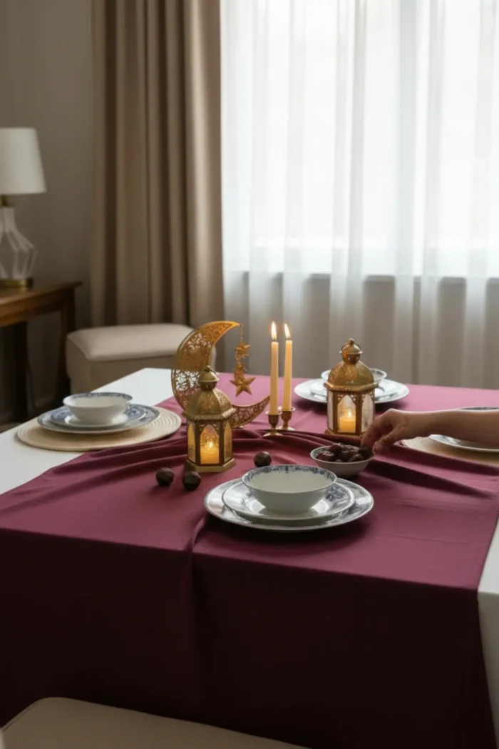 Blue Romance 24 Parça Desenli Porselen Yemek Takımı - Görsel 3