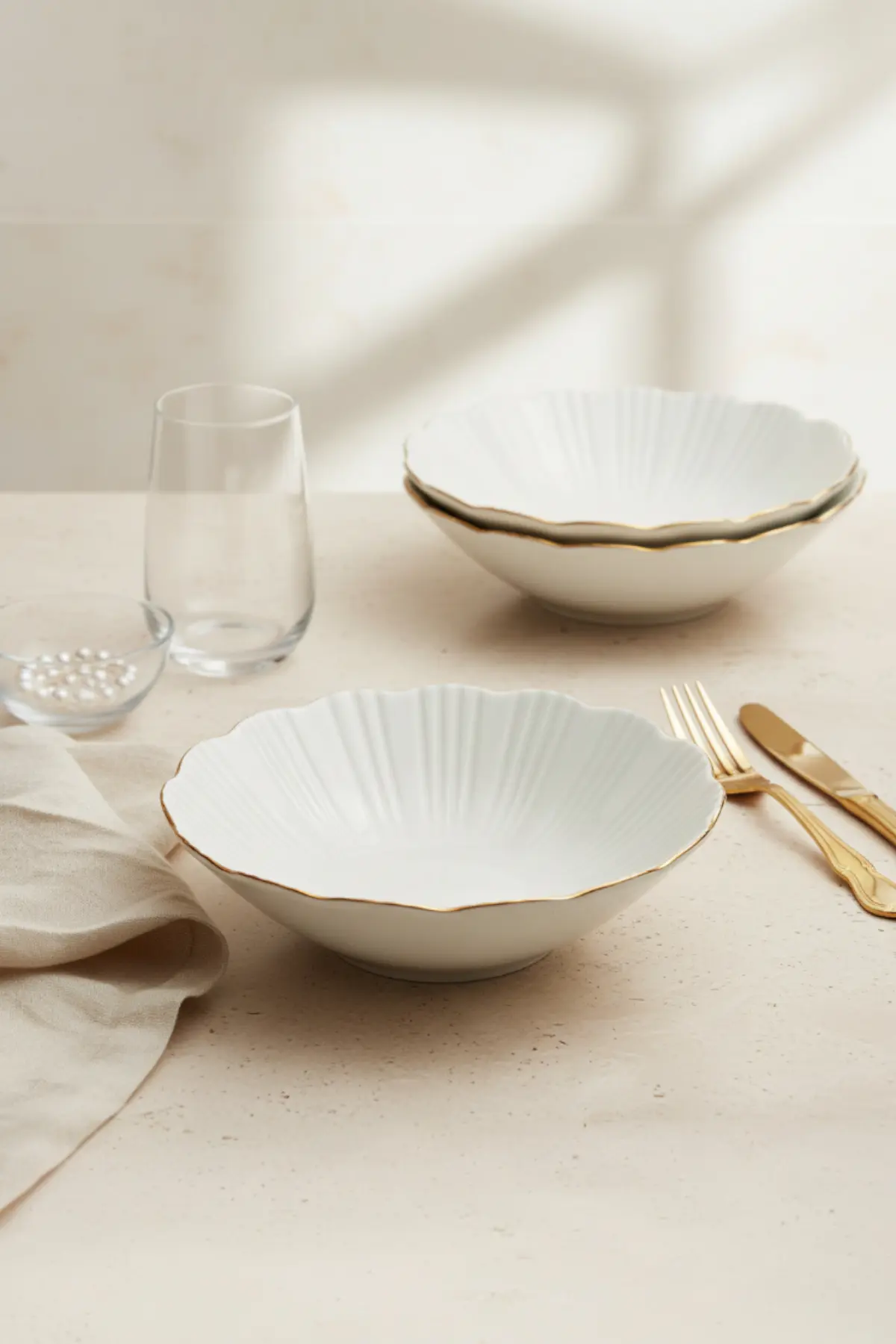 inci_gold_kase_1 6 Adet Kase Altın Timeless Elegance - Görsel 1