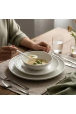 Herbal Porselen Yemek Takımı 24 Parça – Günlük ve Misafir Kullanımı - Görsel 7