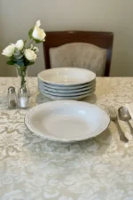 6 Adet Çukur Yemek Tabağı Altın Luxury