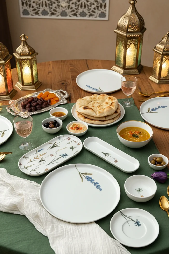 Herbal Porselen Kahvaltı Takımı 22 Parça 6 Kişilik - Görsel 2