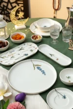 Herbal Porselen Kahvaltı Takımı 22 Parça 6 Kişilik