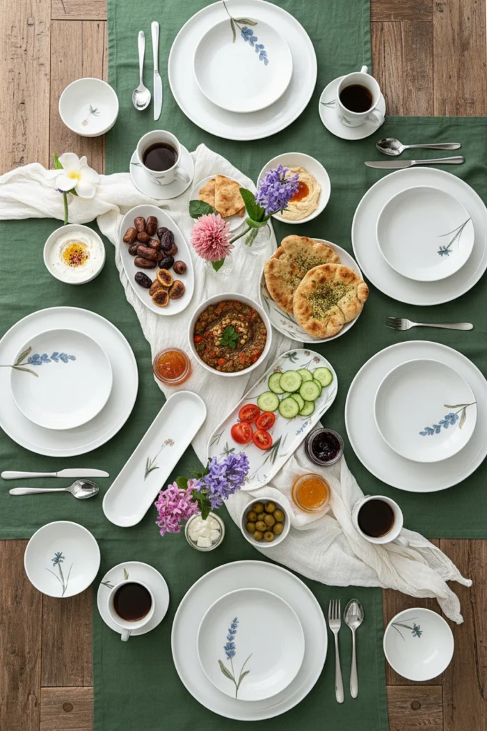 Herbal Porselen Kahvaltı Takımı 22 Parça 6 Kişilik - Görsel 4