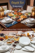 Timeless Altın Yaldız 12 Kişilik 70 Parça Yemek - Kahvaltı Seti