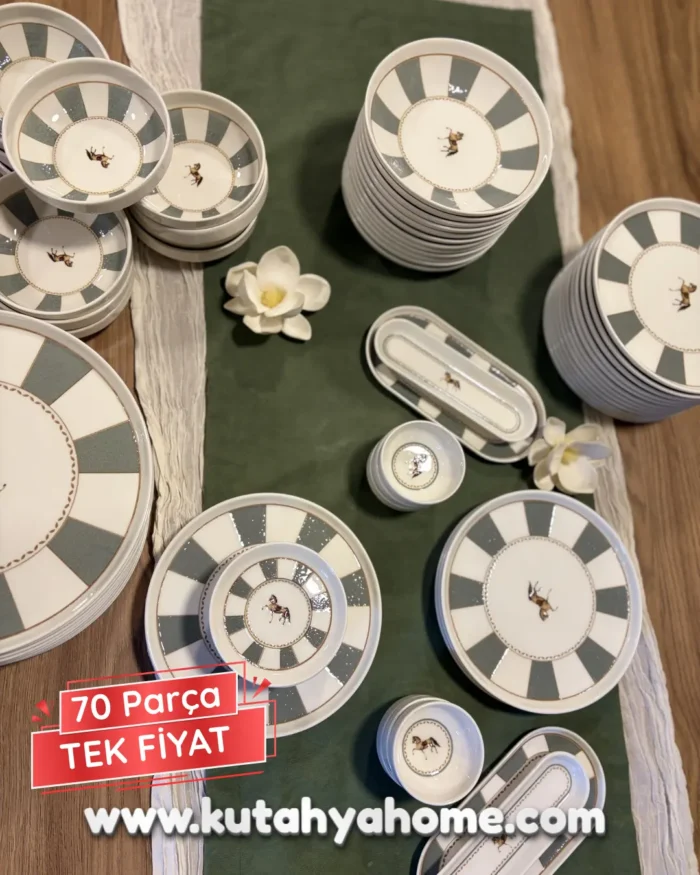 Romeo 12 Kişilik 70 Parça Yemek - Kahvaltı Seti - Görsel 11