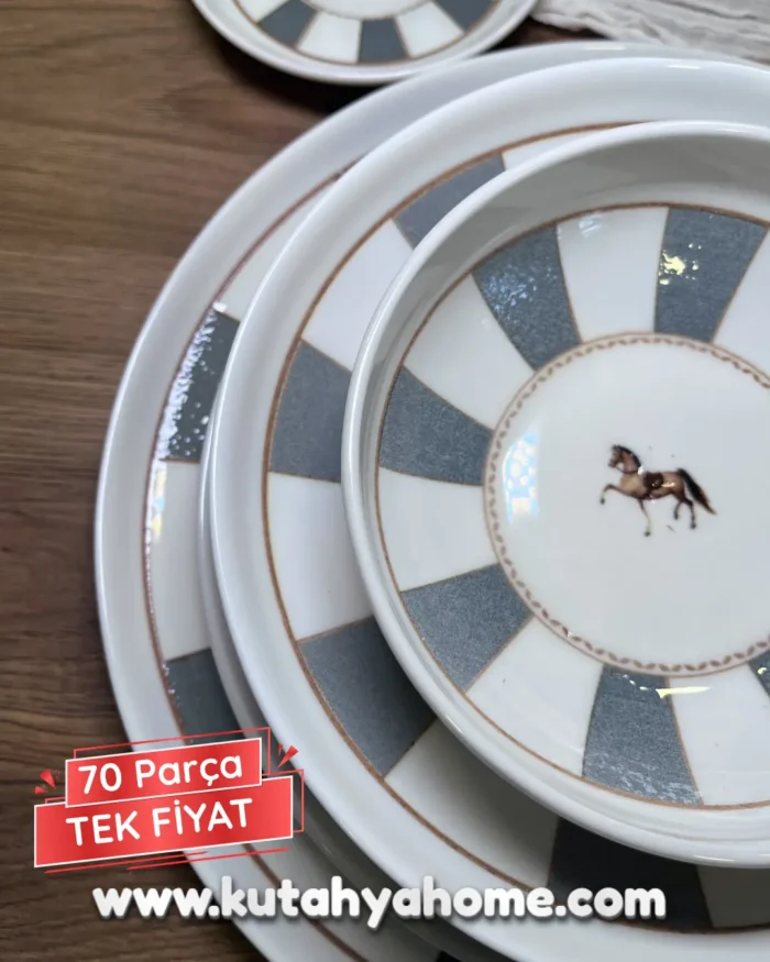 Romeo 12 Kişilik 70 Parça Yemek - Kahvaltı Seti - Görsel 13