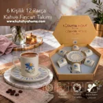 Serena Mavi 6 Kişilik Porselen Fincan Takımı