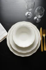 OUTLET Luxury Yemek Takımı 24 Parça Gerçek Altın Lüks Modern - Görsel 6