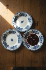 Blue Romance 20 Parça Porselen Kahvaltı Takımı Vintage Tasarım - Görsel 5