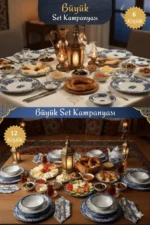 Blue Romance 12 Kişilik 68 Parça Yemek - Kahvaltı Seti