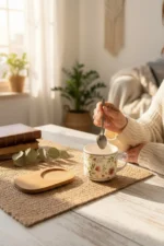 Ahşap Servis Sunumluklu Bahar Mug Fincan- 2 Parça - Görsel 2