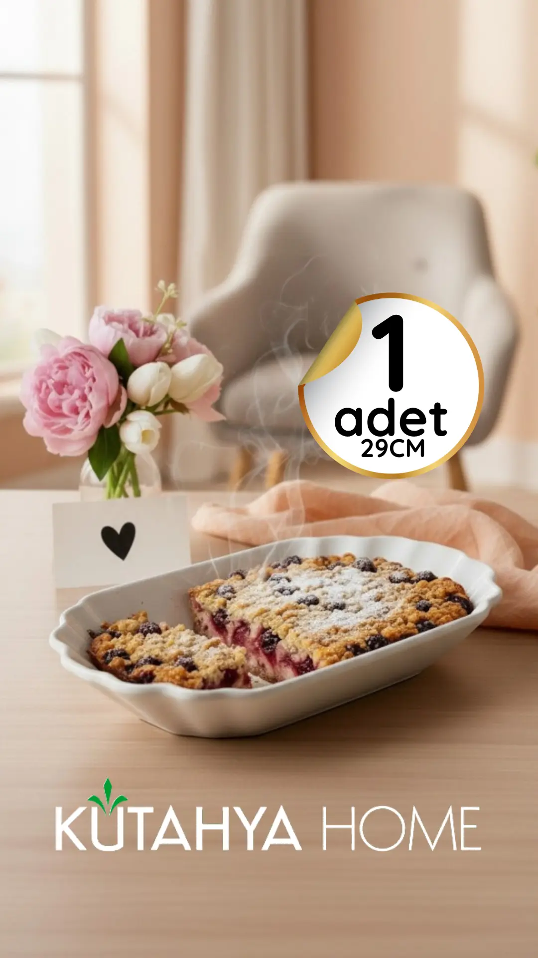 29cm-gondol-1adet 1 adet 29CM Seramik Gondol Kayık Tabak - Görsel 1