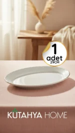 1 adet 29CM Seramik Pullu Kayık Tabak