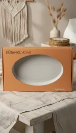 2 adet 29CM Seramik Pullu Kayık Tabak - Görsel 2