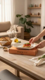 1 adet 29CM Seramik Gondol Kayık Tabak - Görsel 2