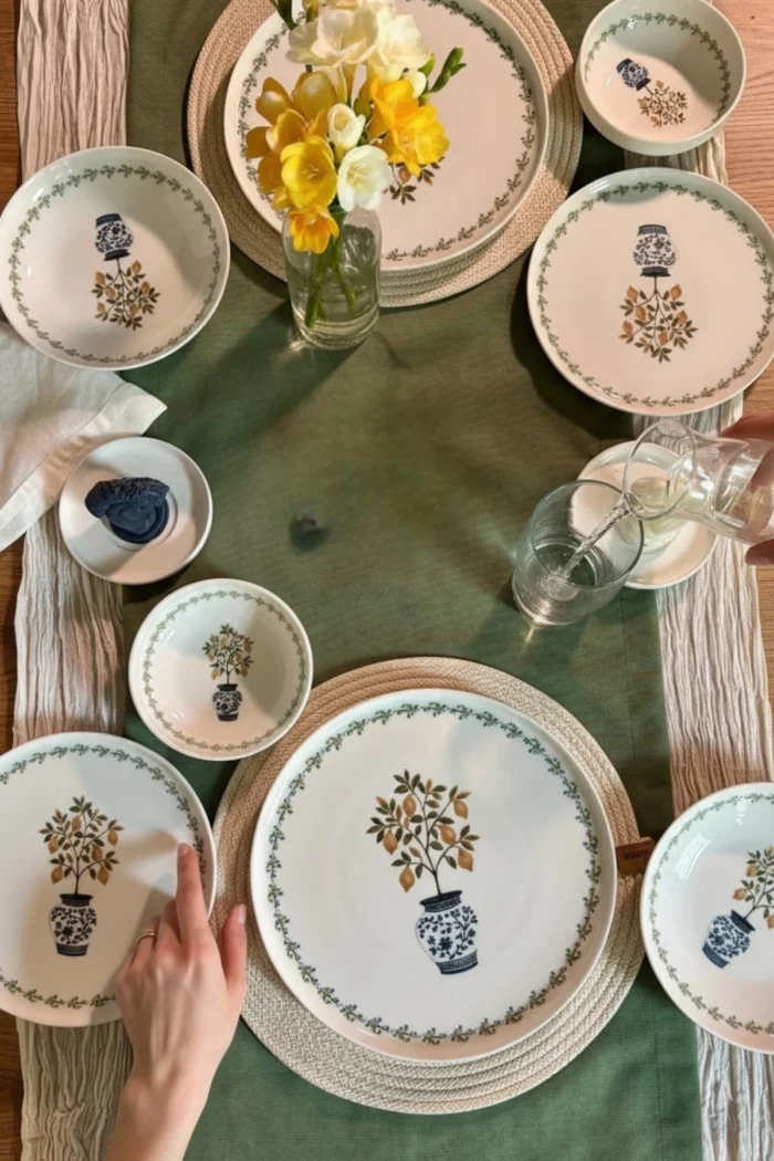 Green ART 2 Kişilik Porselen Yemek Takımı - Görsel 2