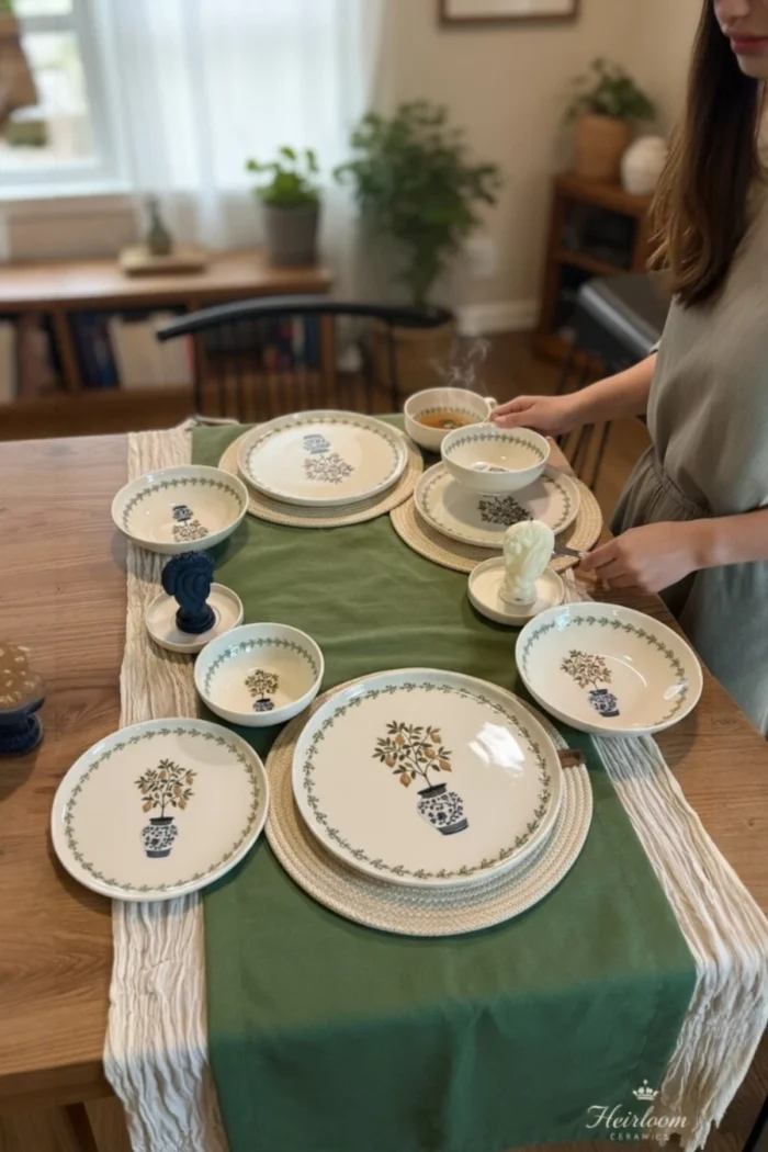 Green ART 2 Kişilik Porselen Yemek Takımı - Görsel 4