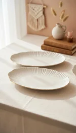 12 Kişilik 52 Parça Timeless Elegance Porselen Altın Yemek Seti - Görsel 4