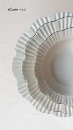 Pearl 24 Parça ALTIN Yaldızlı Porselen Yemek Takımı