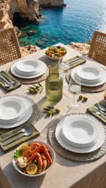 İvory 24 Parça GÜMÜŞ 6 Kişilik Porselen Yemek Takımı - Görsel 4
