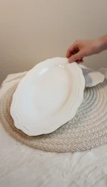 2 Adet 25CM Altın Luxury Kayık - Görsel 2