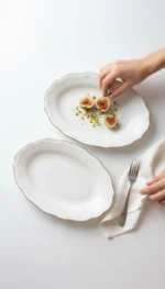 2 Adet 25CM Altın Luxury Kayık - Görsel 3