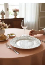 İvory 24 Parça 6 Kişilik Porselen Yemek Takımı - Görsel 7