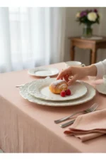 İvory 24 Parça 6 Kişilik Porselen Yemek Takımı - Görsel 6