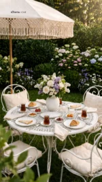 Timeless Elegance 20 Parça Porselen Kahvaltı Takımı – GÜMÜŞ Fileli Premium Sunum Seti - Görsel 2