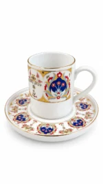 Saray Motif 6 Kişilik Porselen Fincan Takımı