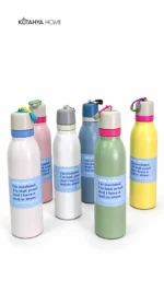 Mova Çelik Termos Matara 700 ml Pipetli Taşıma Halkalı Su Matarası