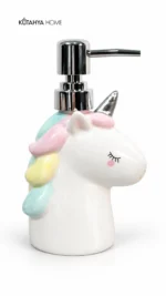 Zuzu Unicorn Figürlü Sıvı Sabunluk Pastel Renkli Beyaz Pompalı Sabunluk - Görsel 2