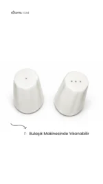 Liva Tuzluk Biberlik Seti Porselen - Görsel 2