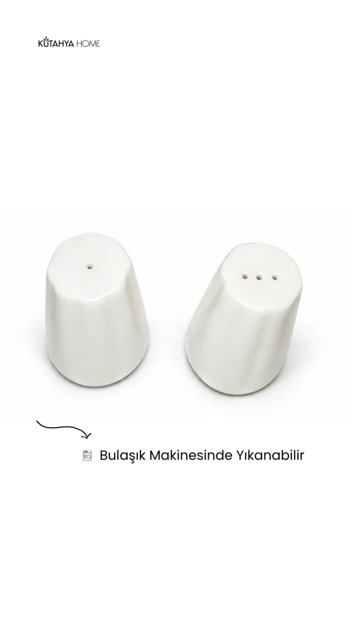 Liva Tuzluk Biberlik Seti Porselen - Görsel 2